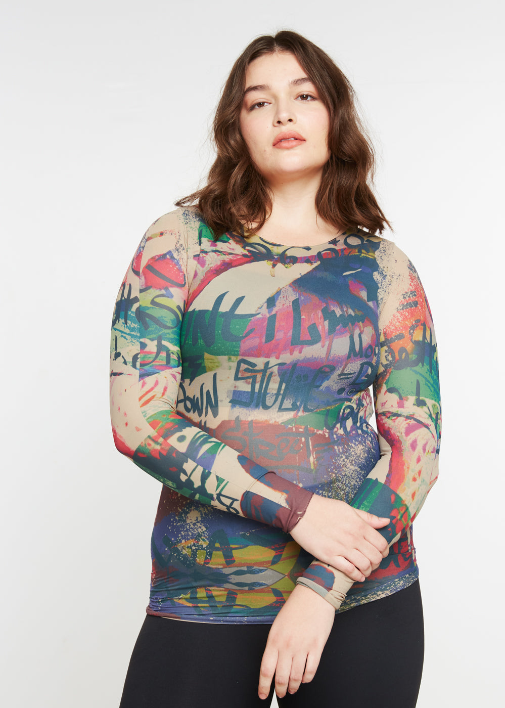 My Way Second Skin Raw Edge Top- In Stock