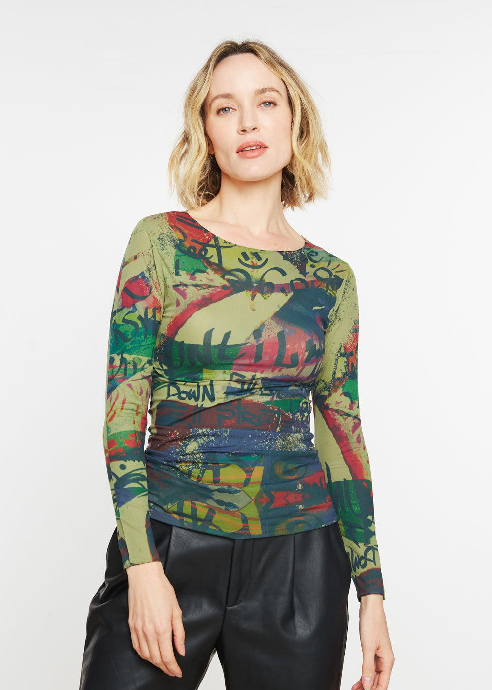 My Way Second Skin Raw Edge Top- In Stock