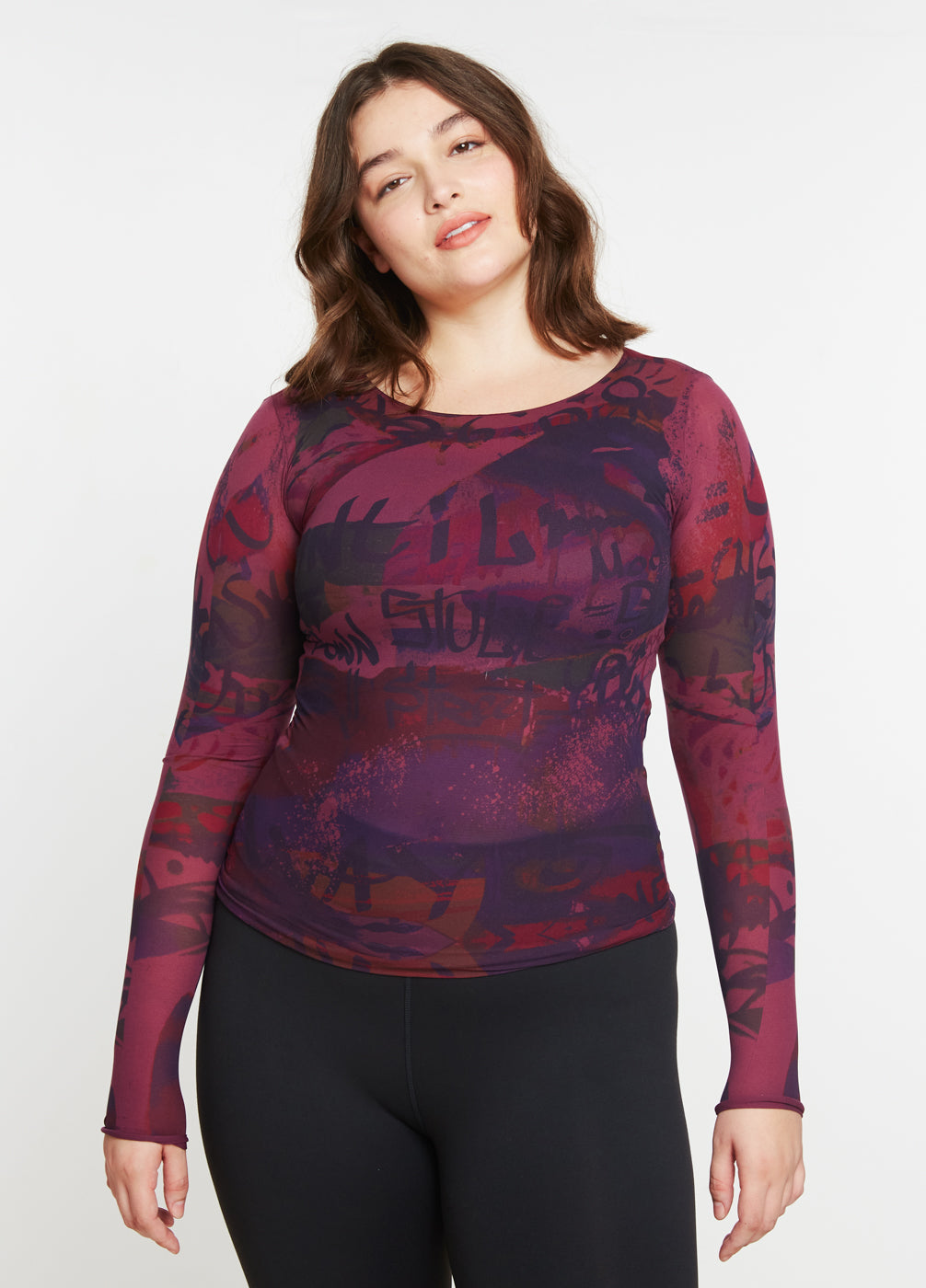 My Way Second Skin Raw Edge Top- In Stock