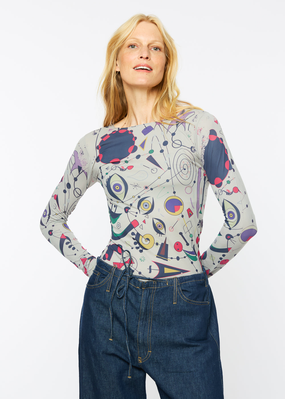 AMB Designs | Peekaboo Raw Edge Second Skin Top main image 1