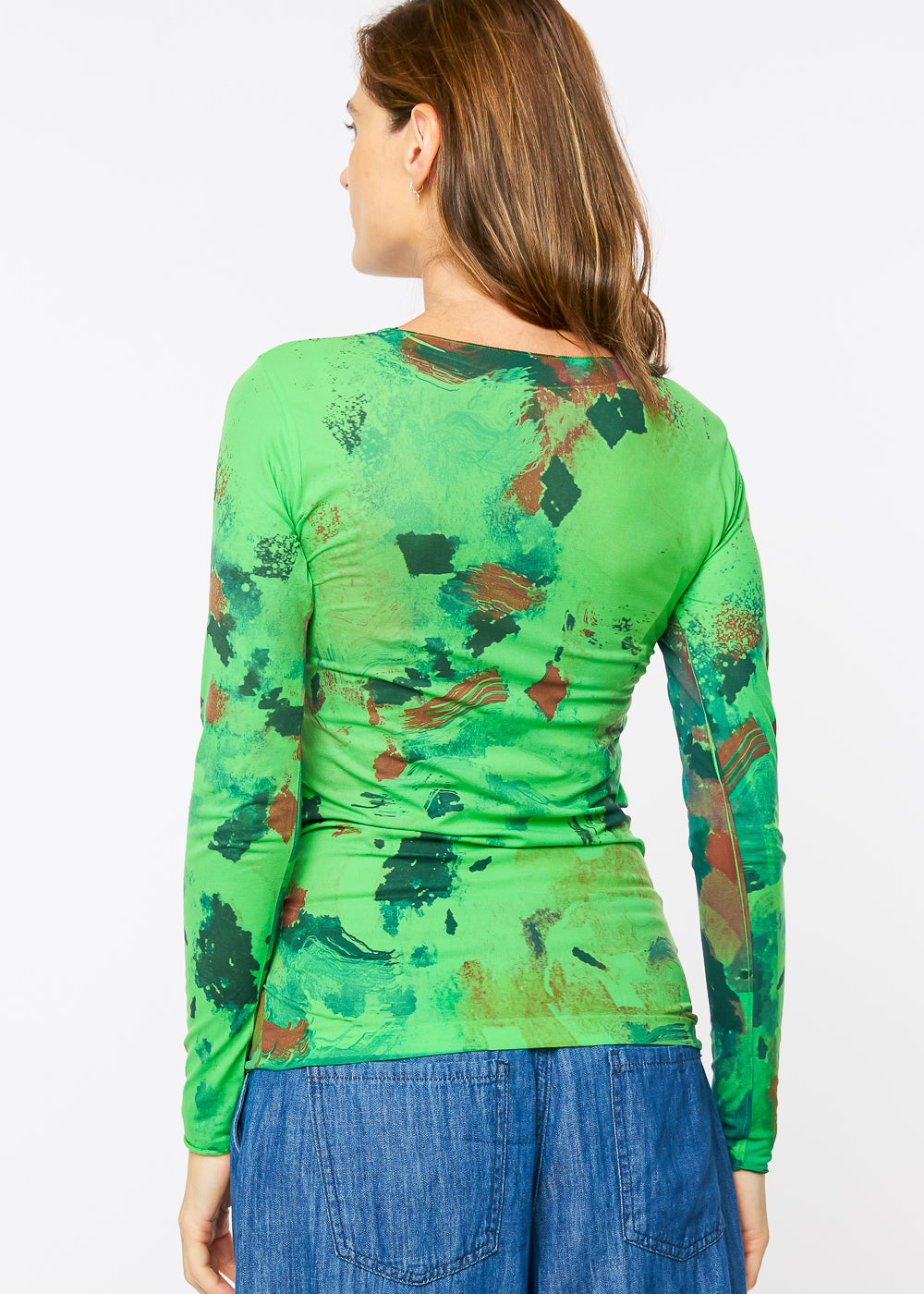 Color Party Raw Edge Second Skin Top