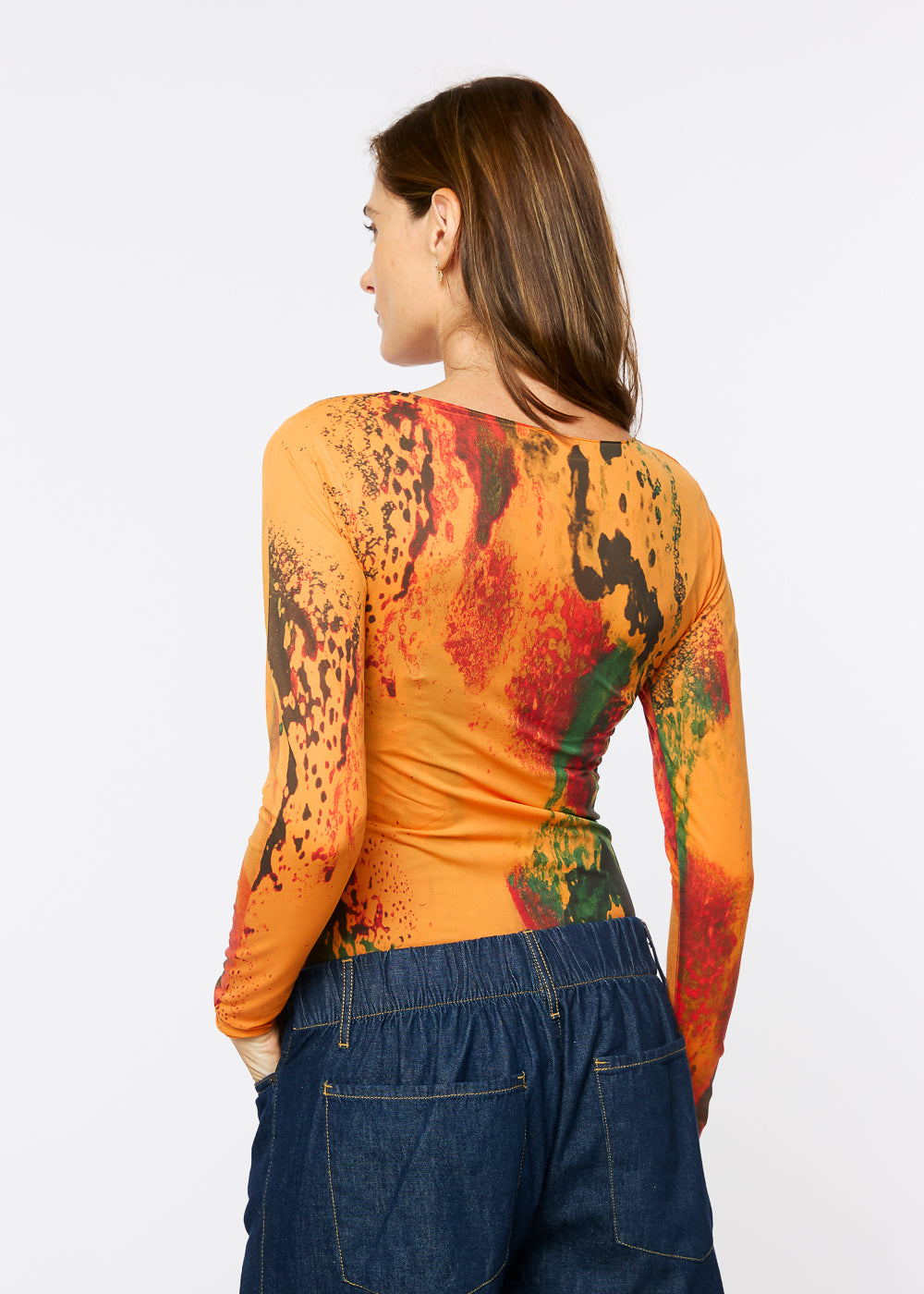 Opalescent Raw Edge Second Skin Top