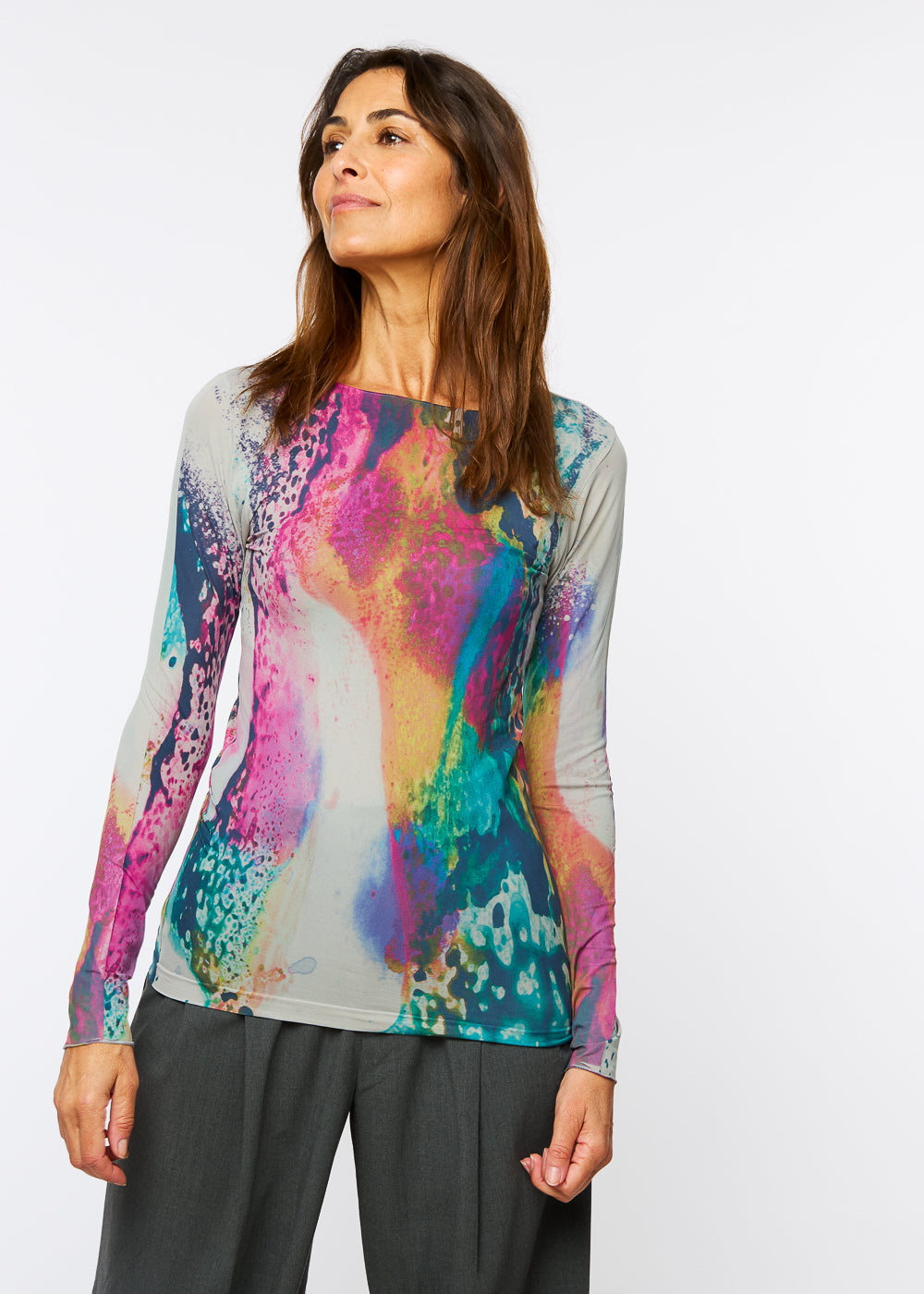 Opalescent Raw Edge Second Skin Top – AMB Designs