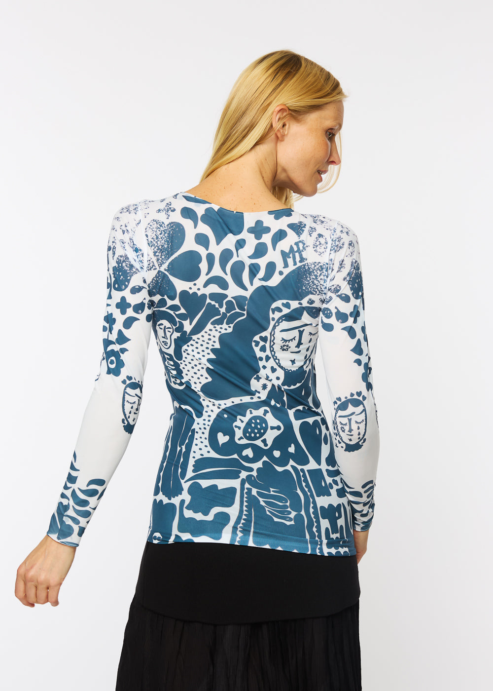 Muse Raw Edge Second Skin Top- In Stock