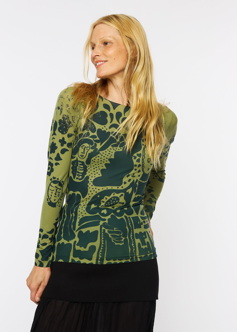 Muse Raw Edge Second Skin Top- In Stock