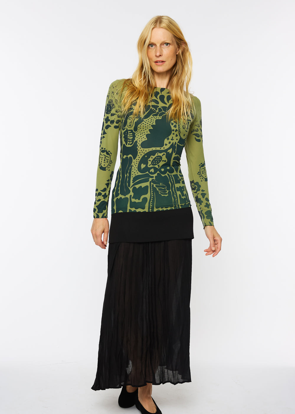 Muse Raw Edge Second Skin Top- In Stock