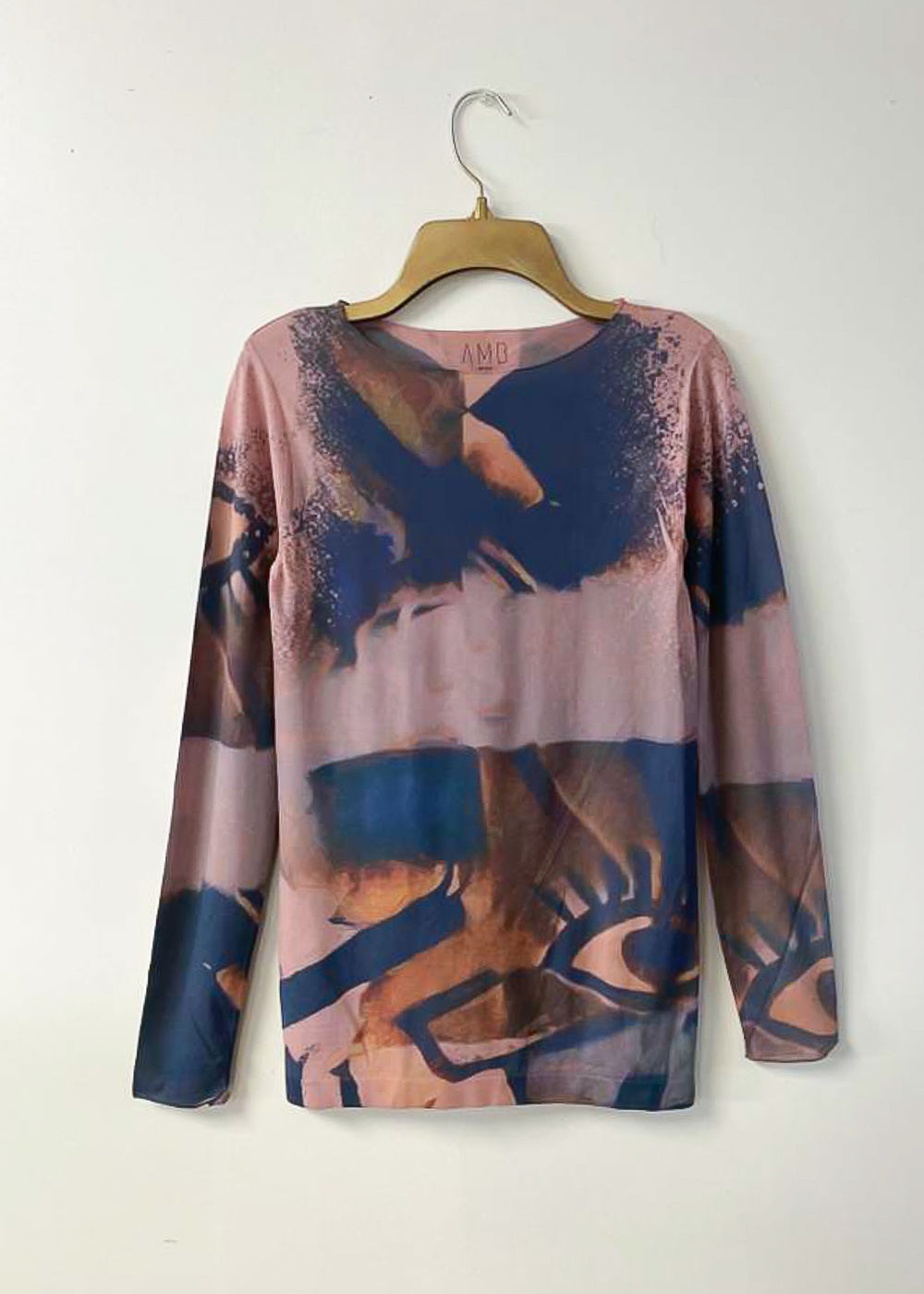 Peekaboo Raw Edge Second Skin Top