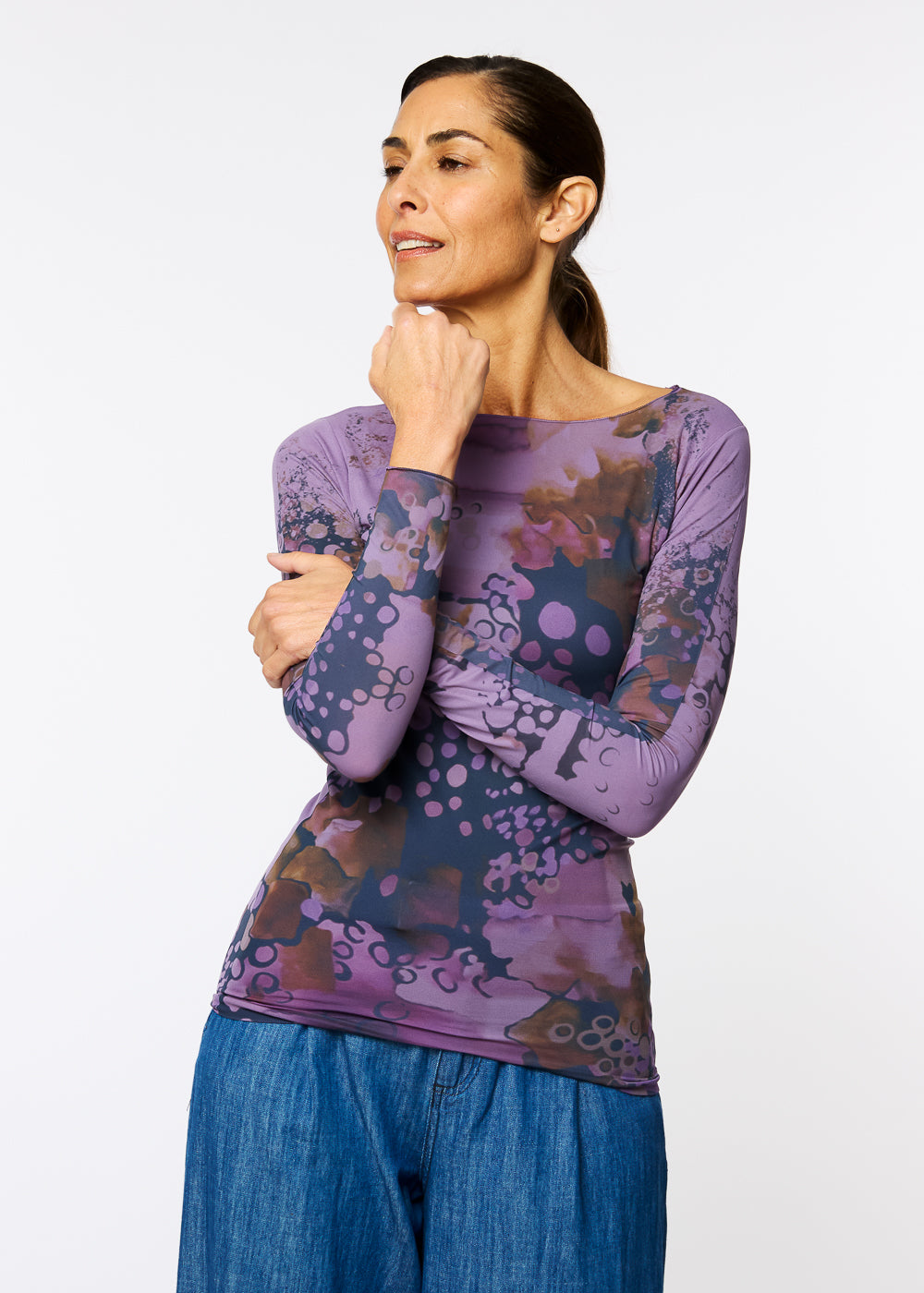 Bubbly Raw Edge Second Skin Top