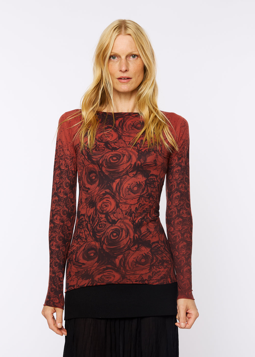 Moody Rose Raw Edge Second Skin Top
