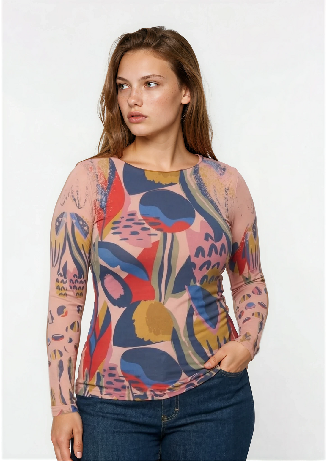 Dreamer Raw Edge Second Skin Top