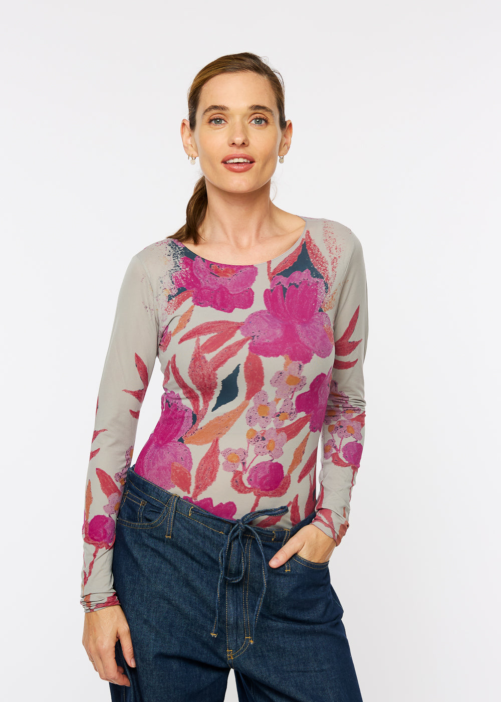 Azalea Raw Edge Second Skin Top