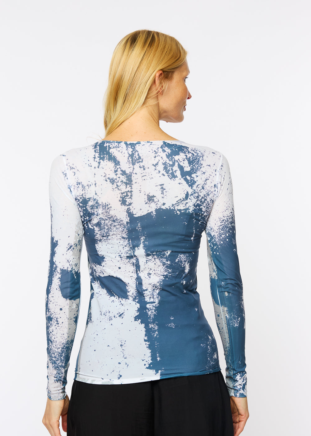 Stormy Raw Edge Second Skin Top