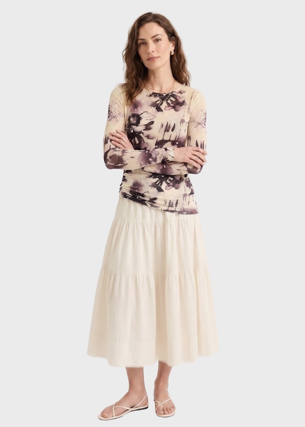 Poetic Raw Edge Second Skin Top