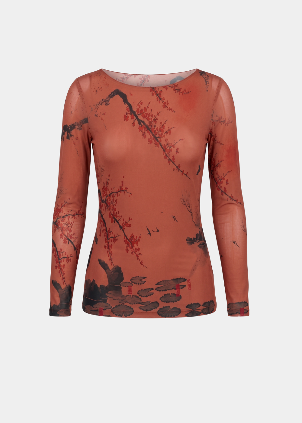 Sakura Raw Edge Second Skin Top