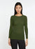 Solid Raw Edge Second Skin Top
