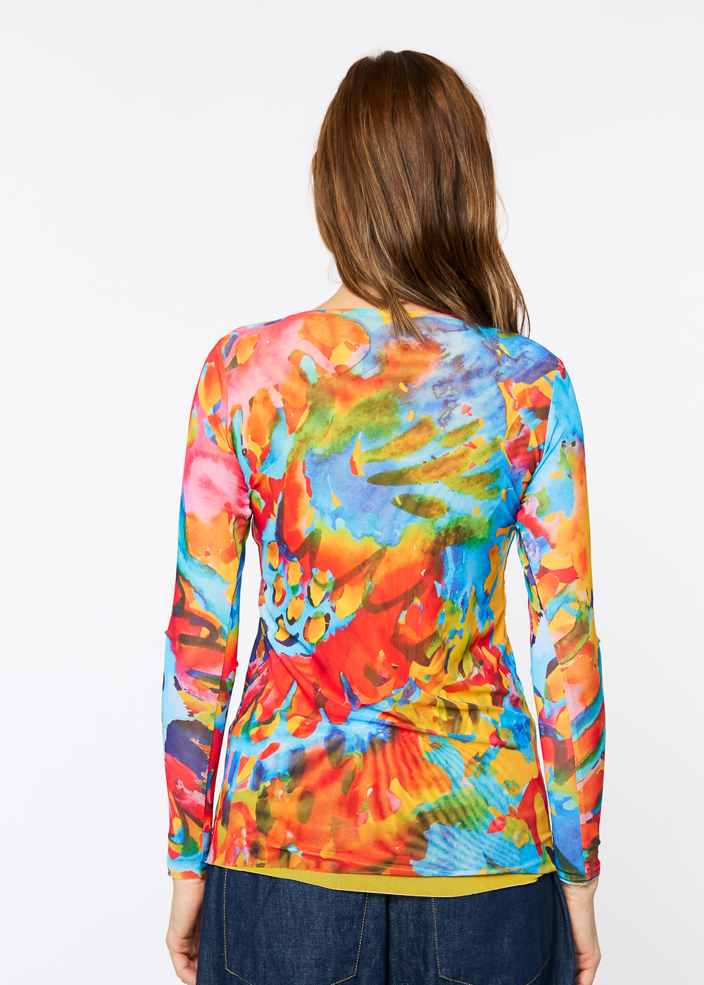 Color Me Crazy - Florence Double Sheer Top- In Stock