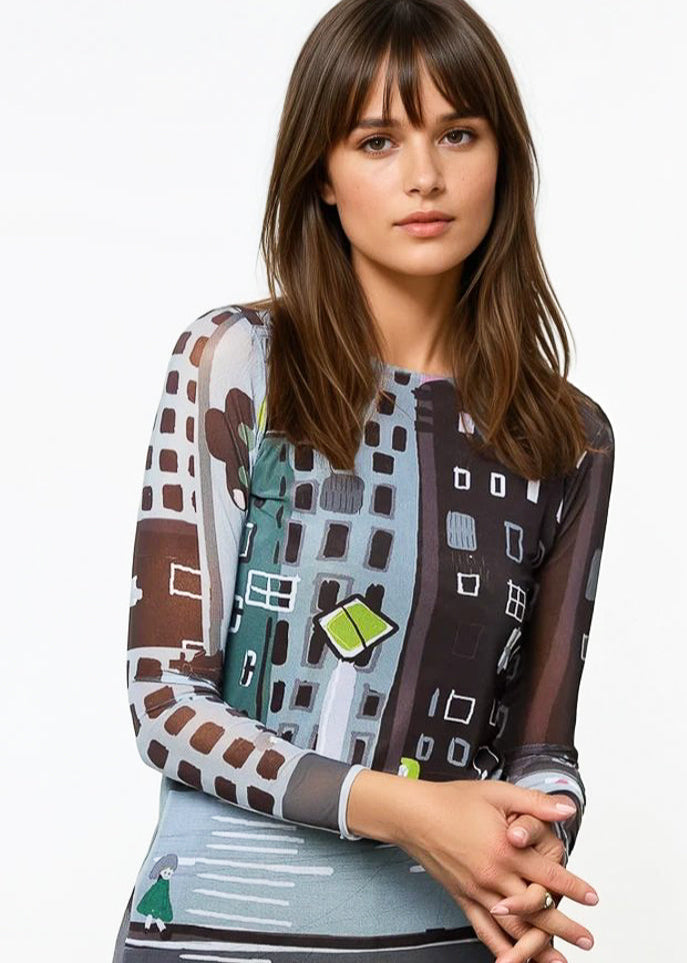 Manhattan - Florence Double Sheer Top