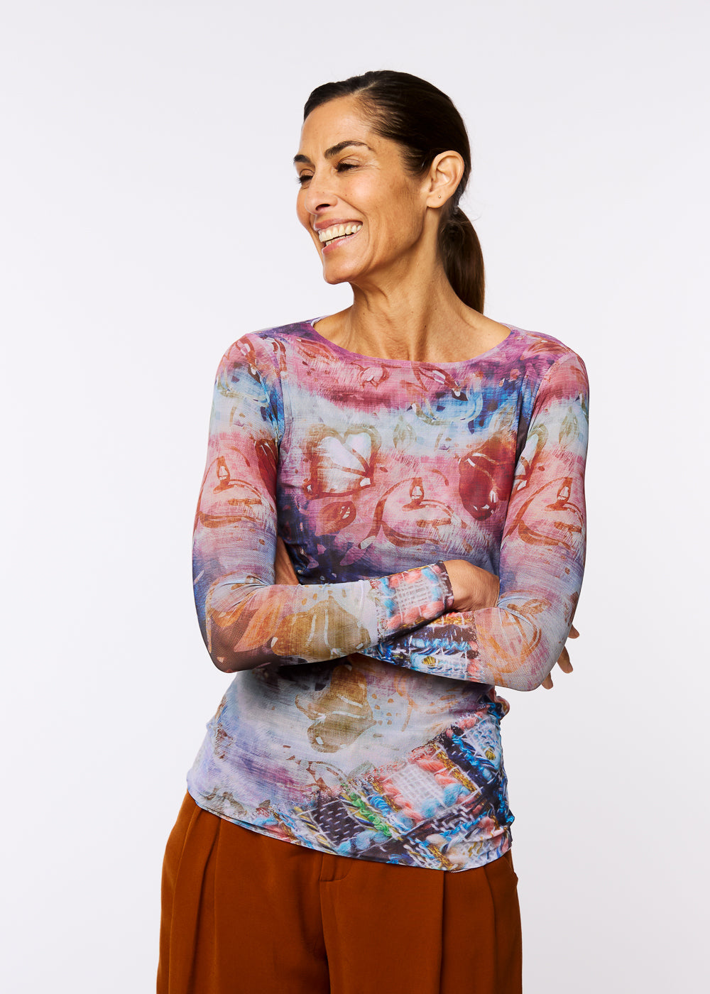 Stardust Collage - Florence Double Sheer Top- In Stock