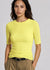 Florence Solid Double Sheer Short Sleeve Top