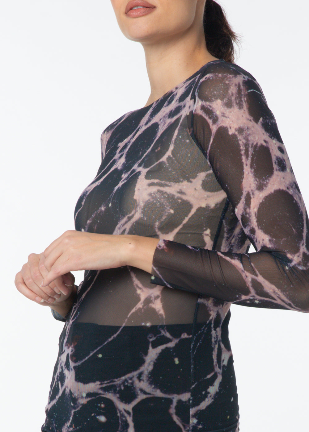 Web Exclusive Print - Constellation Giselle Mesh Top