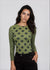 Grunge Polka Dot Raw Edge Second Skin Top