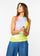 Sunny Day - Florence Solid Double Sheer Tank Top- In Stock