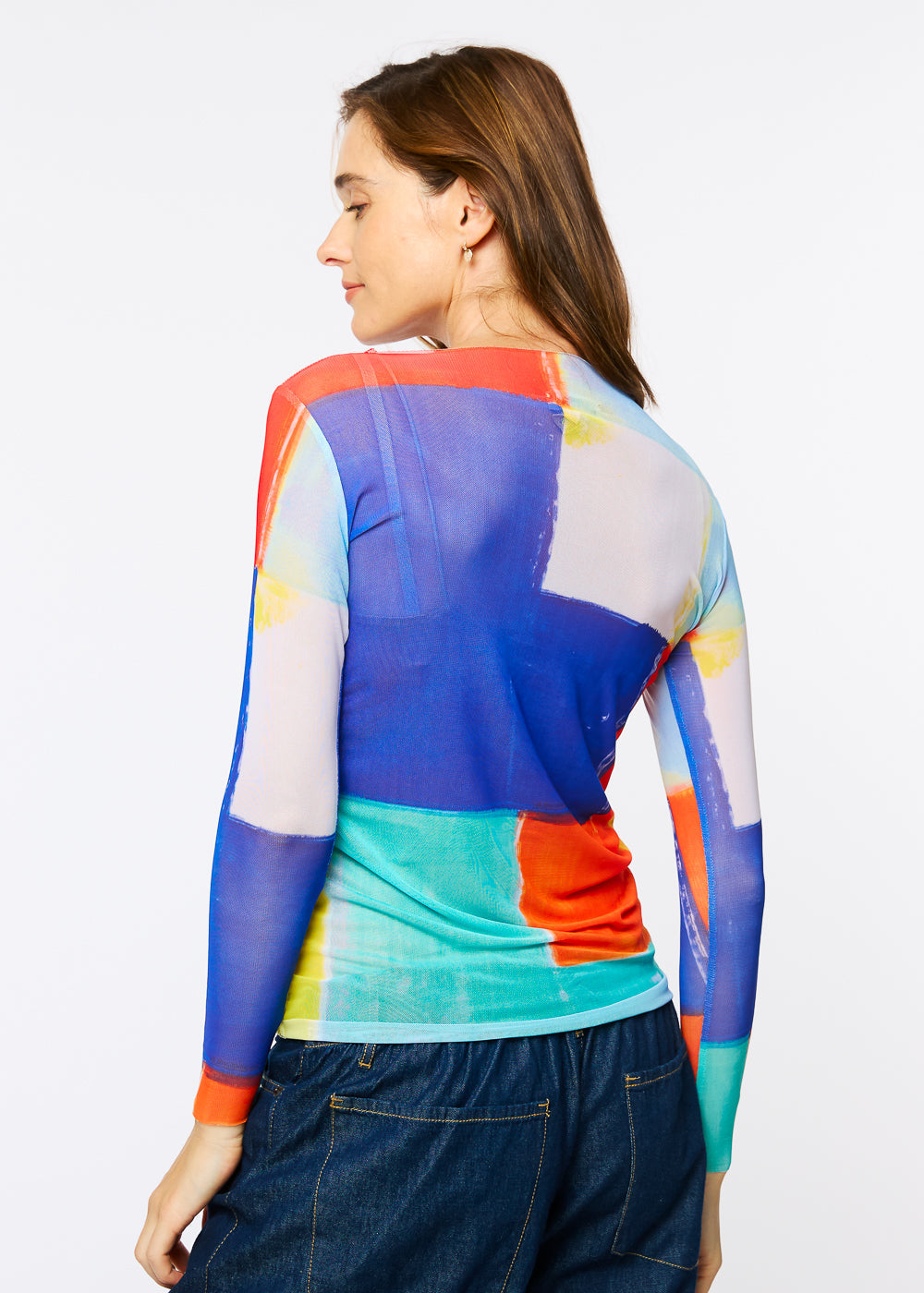 Technicolor - NudiTee Sheer Top- In Stock