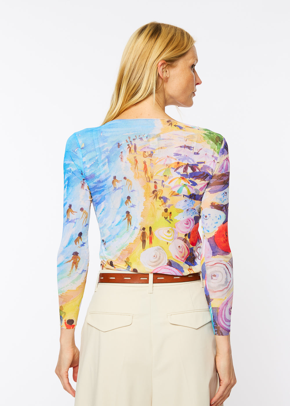 French Riviera - NudiTee Sheer Top- In Stock