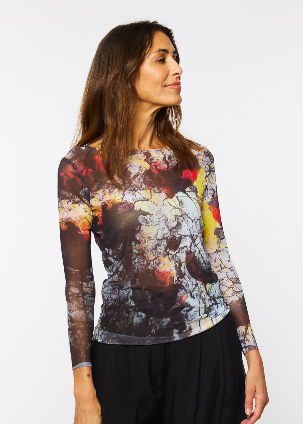 Obsidian - NudiTee Sheer Top