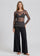 Polka Dot on Black - NudiTee Sheer Top
