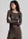Tweed Texture - NudiTee Sheer Top