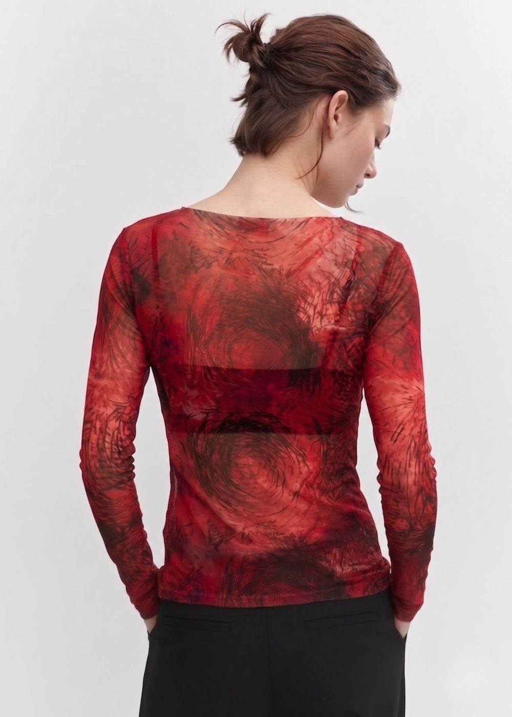 Rouge - NudiTee Sheer Top