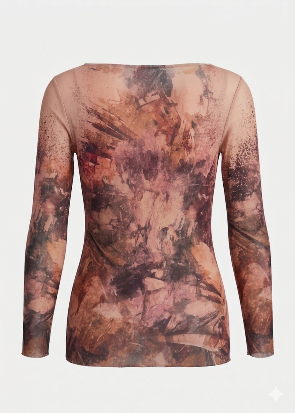 Volcanic - Nudi Ink Mesh Top