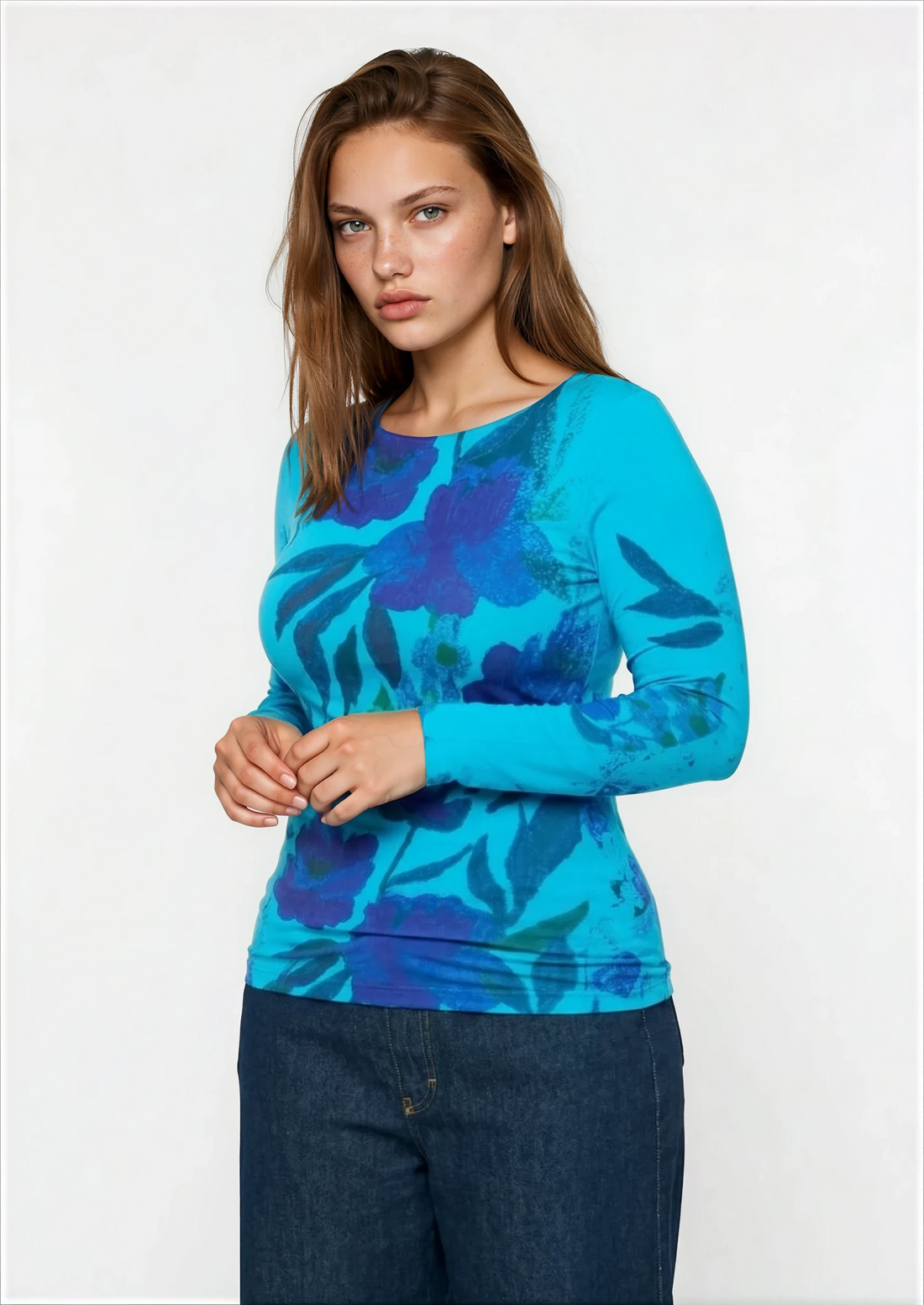 Azalea Raw Edge Second Skin Top