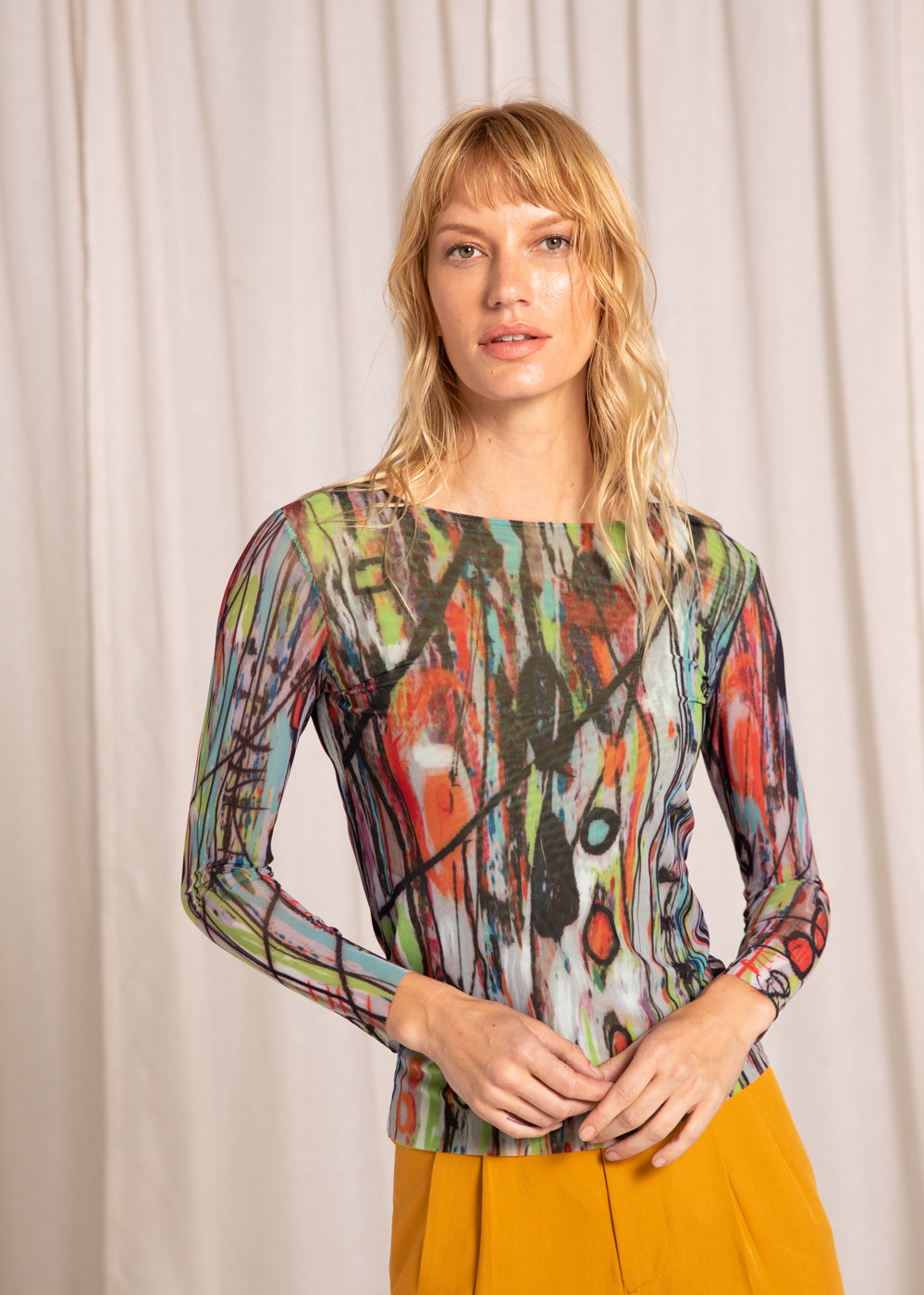 Out Loud - Florence Double Sheer Top