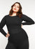 Solid Raw Edge Second Skin Top (Size 2)
