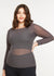 Solid Raw Edge Second Skin Top (Size 2)
