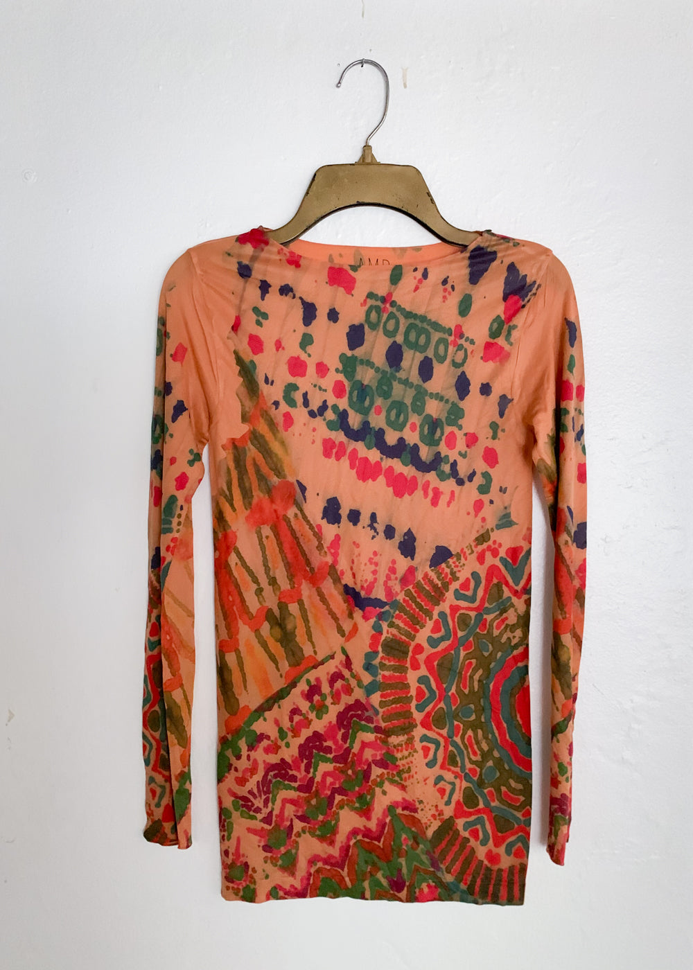 Batik Raw Edge Second Skin Top