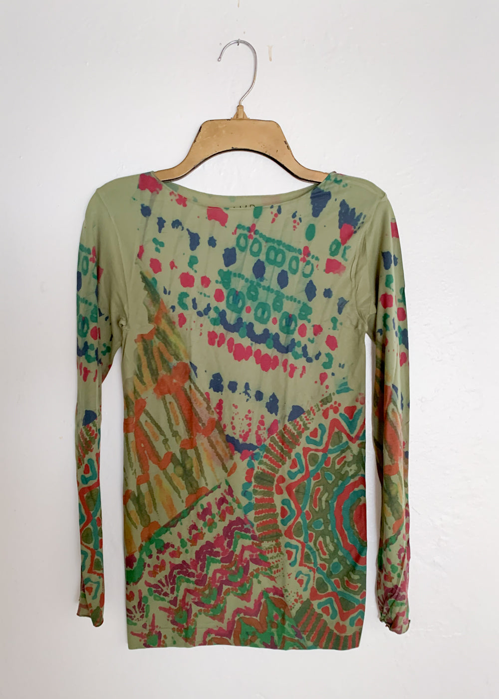 Batik Raw Edge Second Skin Top