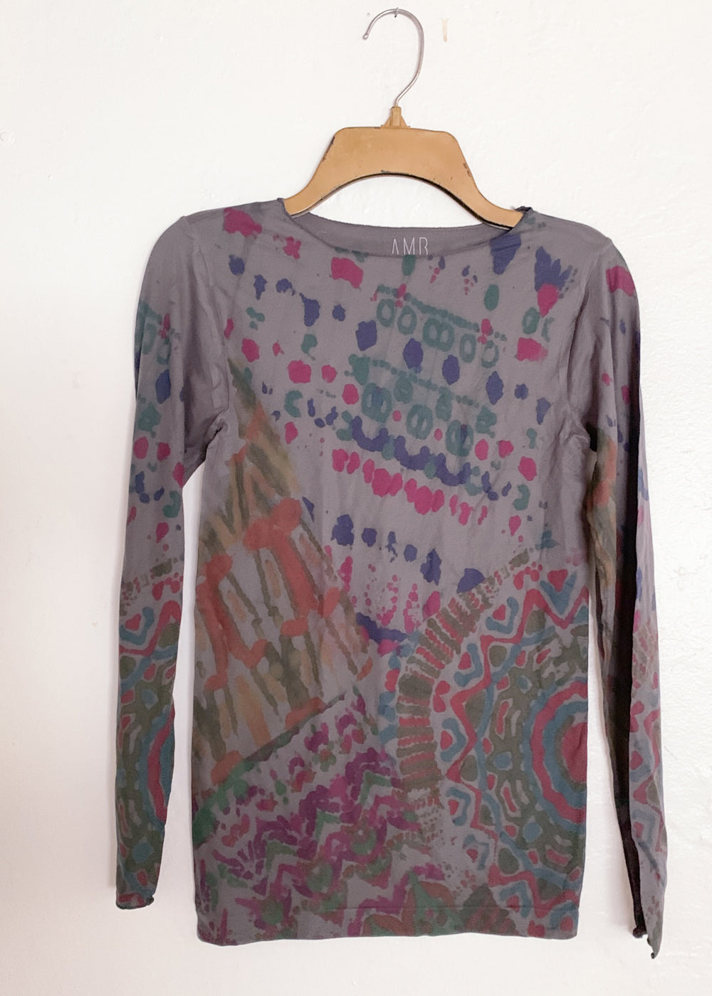 Batik Raw Edge Second Skin Top