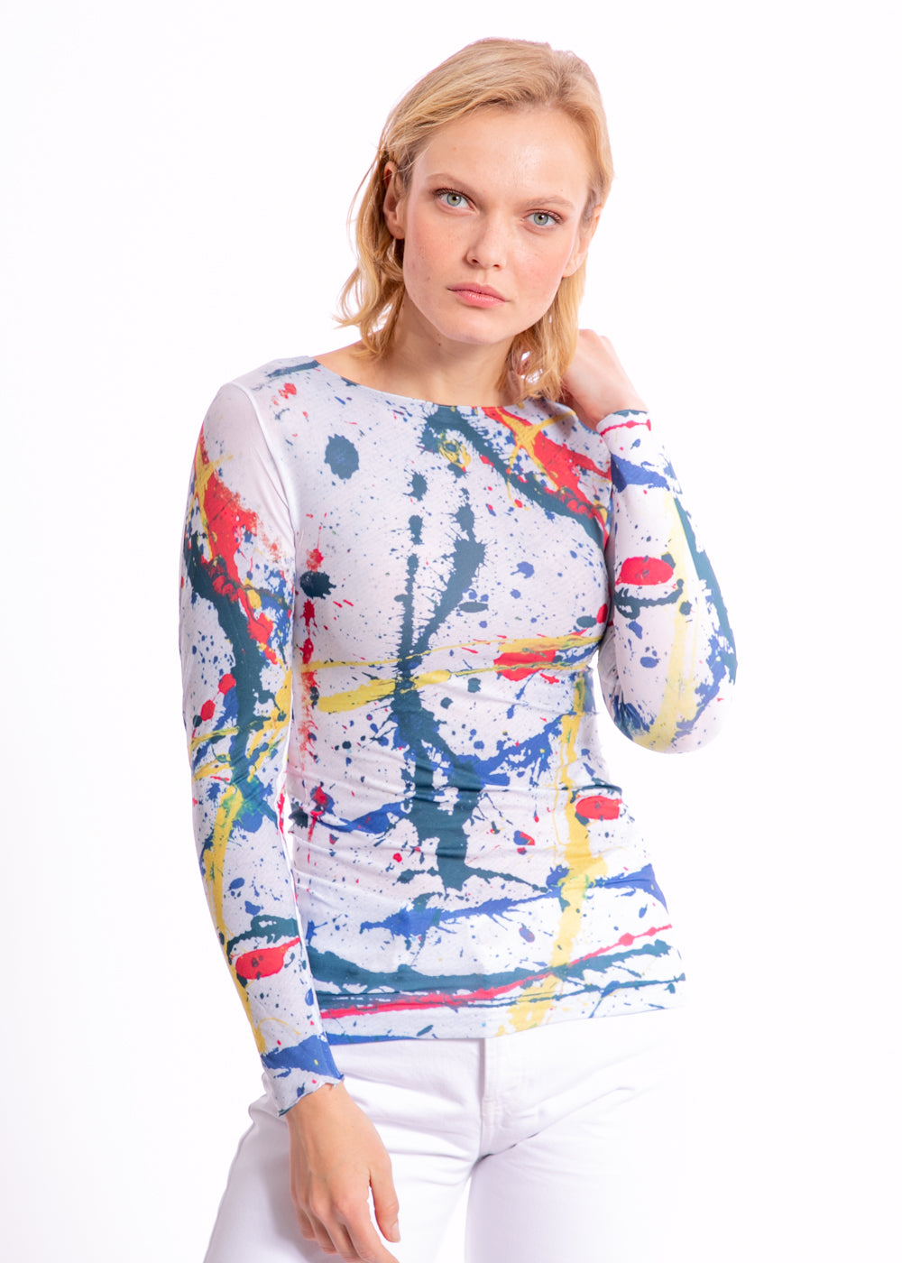 Pollock Raw Edge Second Skin Top