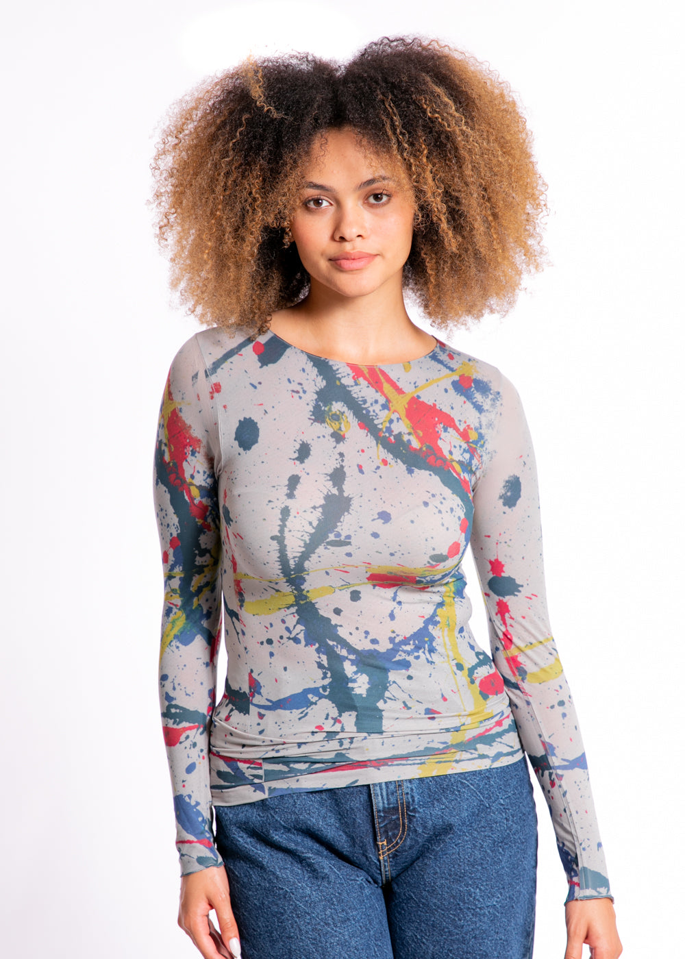 Pollock Raw Edge Second Skin Top