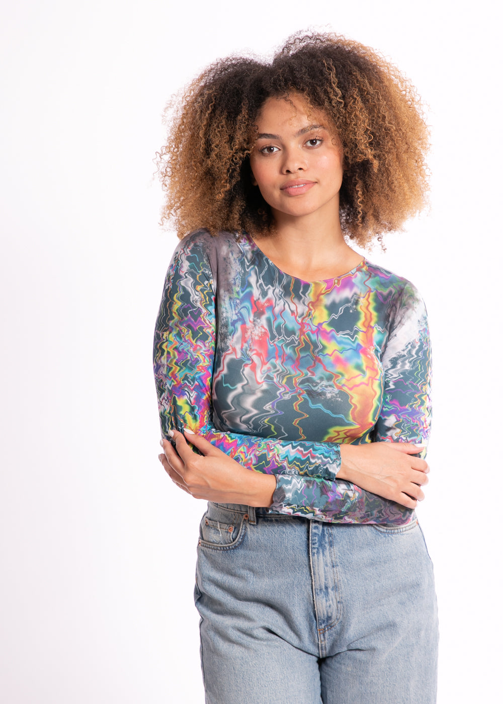 Electric Second Skin Raw Edge Top