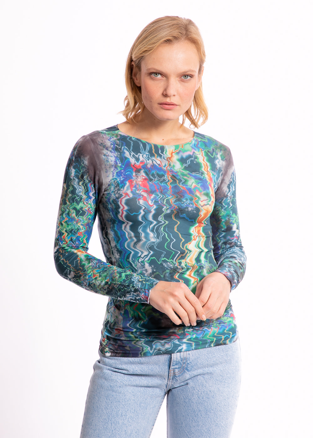 Electric Second Skin Raw Edge Top