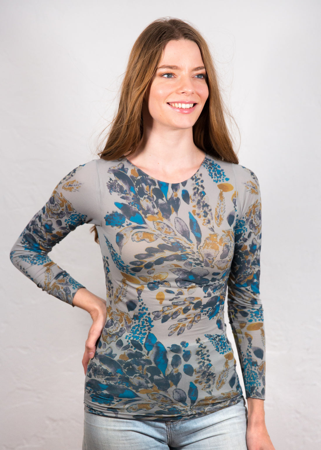 Spring Blossom Raw Edge Top