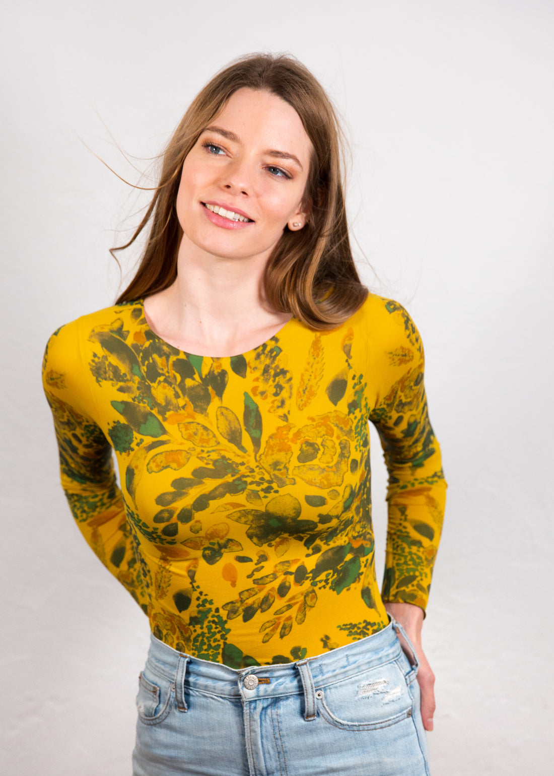 Spring Blossom Raw Edge Top