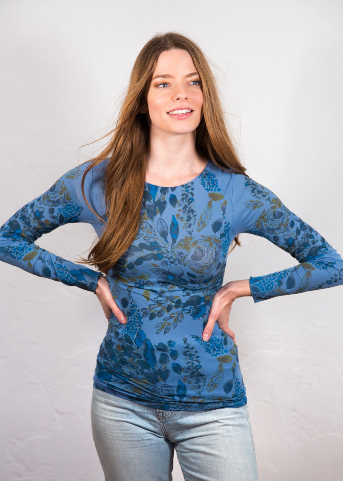 Spring Blossom Raw Edge Top