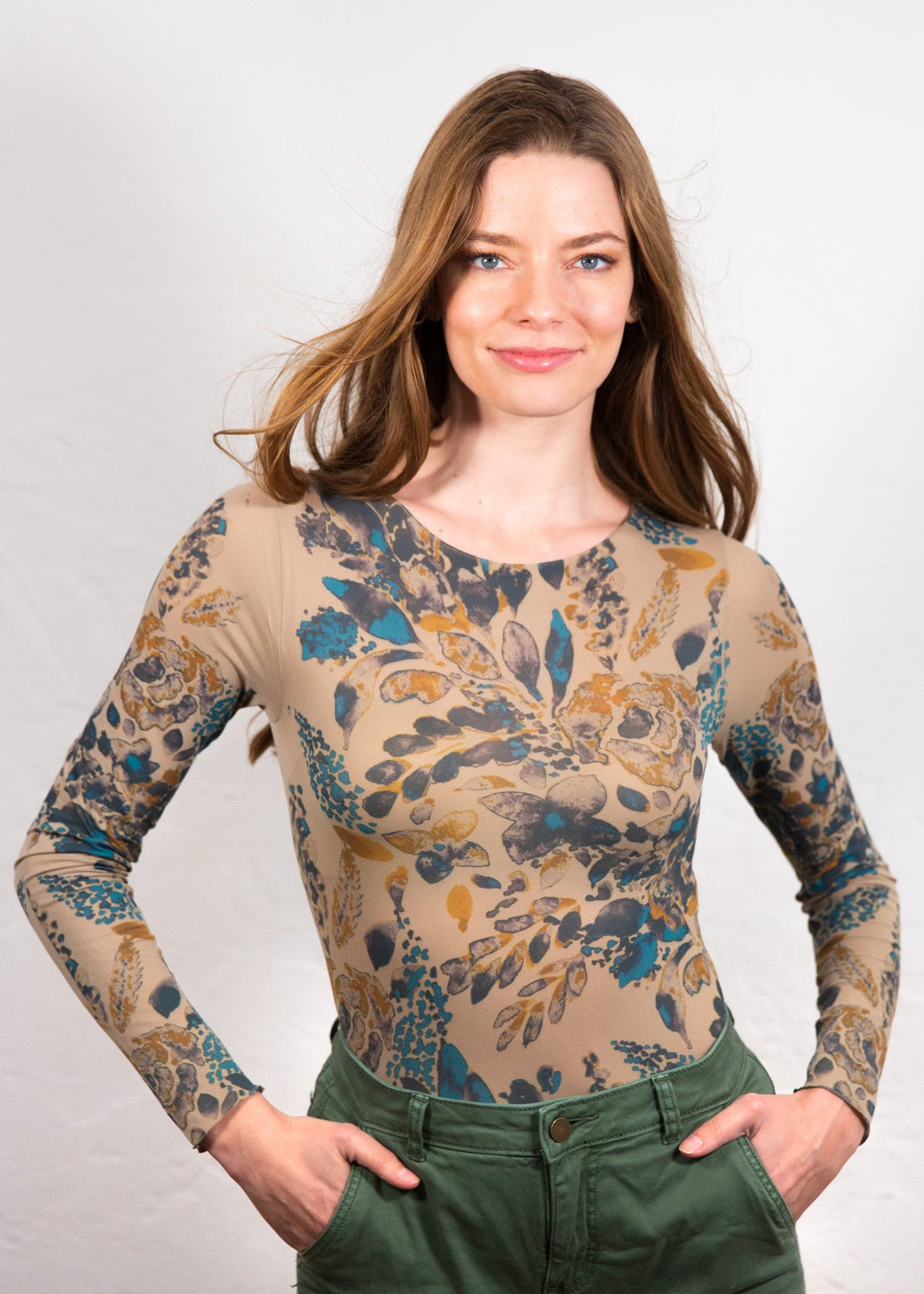 Spring Blossom Raw Edge Top